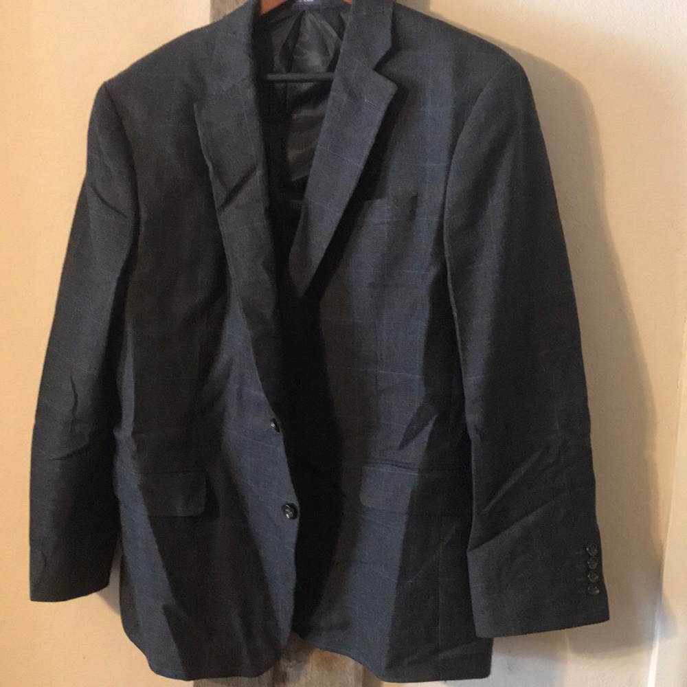 Window paned wool sports jacket